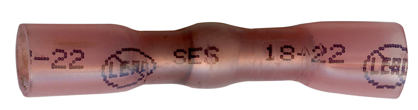 <ul><li>MasterLink&reg; Lead Free Seal Crimp & Solder butt connectors provide an elite "crimp, solder, and seal" solution designed for permanent, high-integrity wire splicing in demanding environments. These connectors feature a lead-free solder preform that, when heated, melts and flows into the seamless barrel to deliver maximum tensile strength and superior electrical conductivity. The translucent, adhesive-lined polyolefin tubing shrinks to create a permanent, moisture-proof environmental seal that conforms to MIL-I-23053/4 standards. UL Listed and rated for 600V at temperatures up to 221°F (105°C), these color-coded connectors offer unmatched durability and corrosion resistance for mission-critical automotive and industrial wiring repairs.</li></ul>|